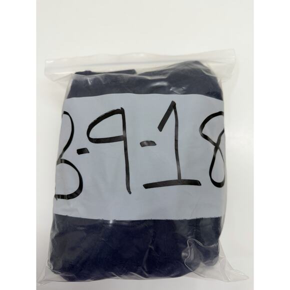 Tommy Hilfiger Womens Jacket Size Large Navy Blue Zip Up Fuzzy Logo Hooded - Picture 10 of 10